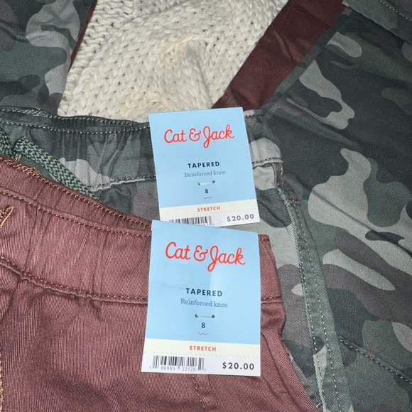 Cat & Jack Boys stretch tapered cargo pants bundle deal ! - Picture 12 of 16